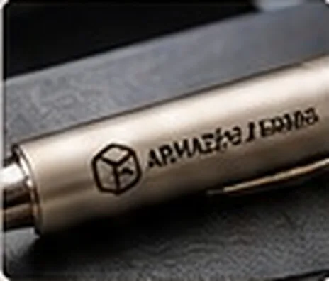 Caneta metálica com gravação a laser